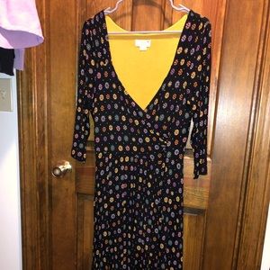Anthropologie Maeve Women’s Faux Wrap Dress Petite Large
